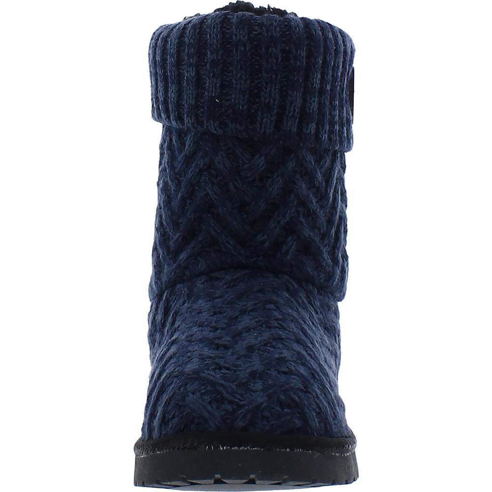 Muk Luks Janet Womens Knit Water Ressitant Mid-Calf Boots
