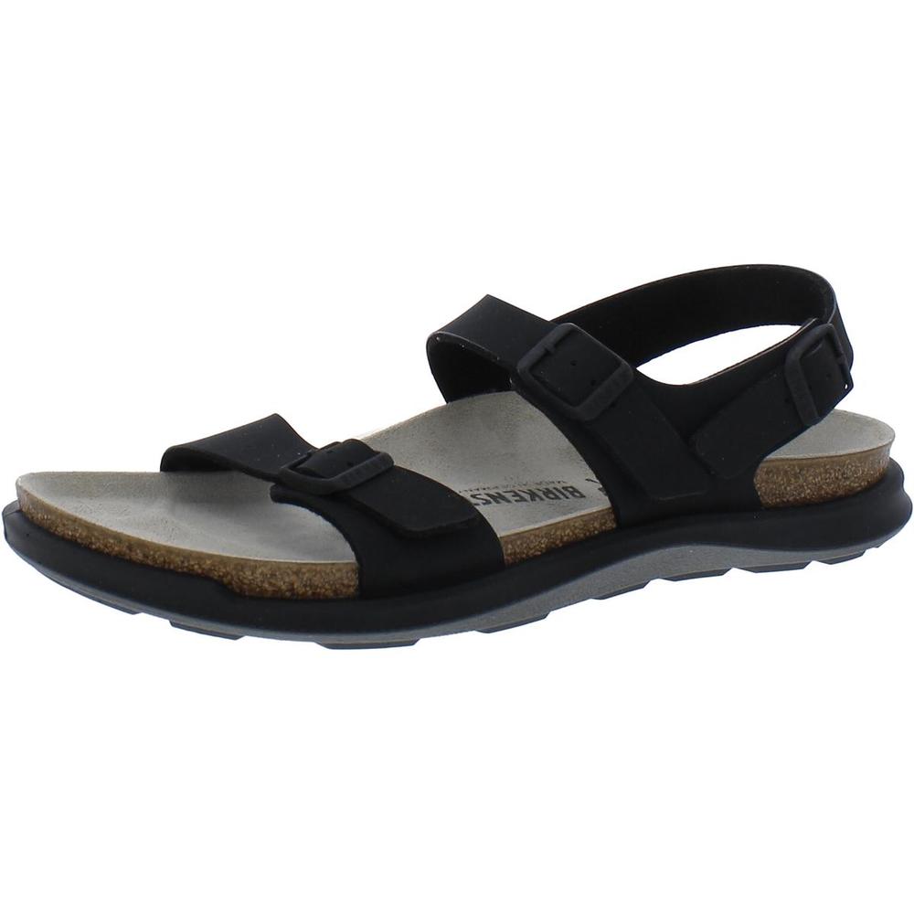 Birkenstock Womens Leather Footbed Strappy Sandals