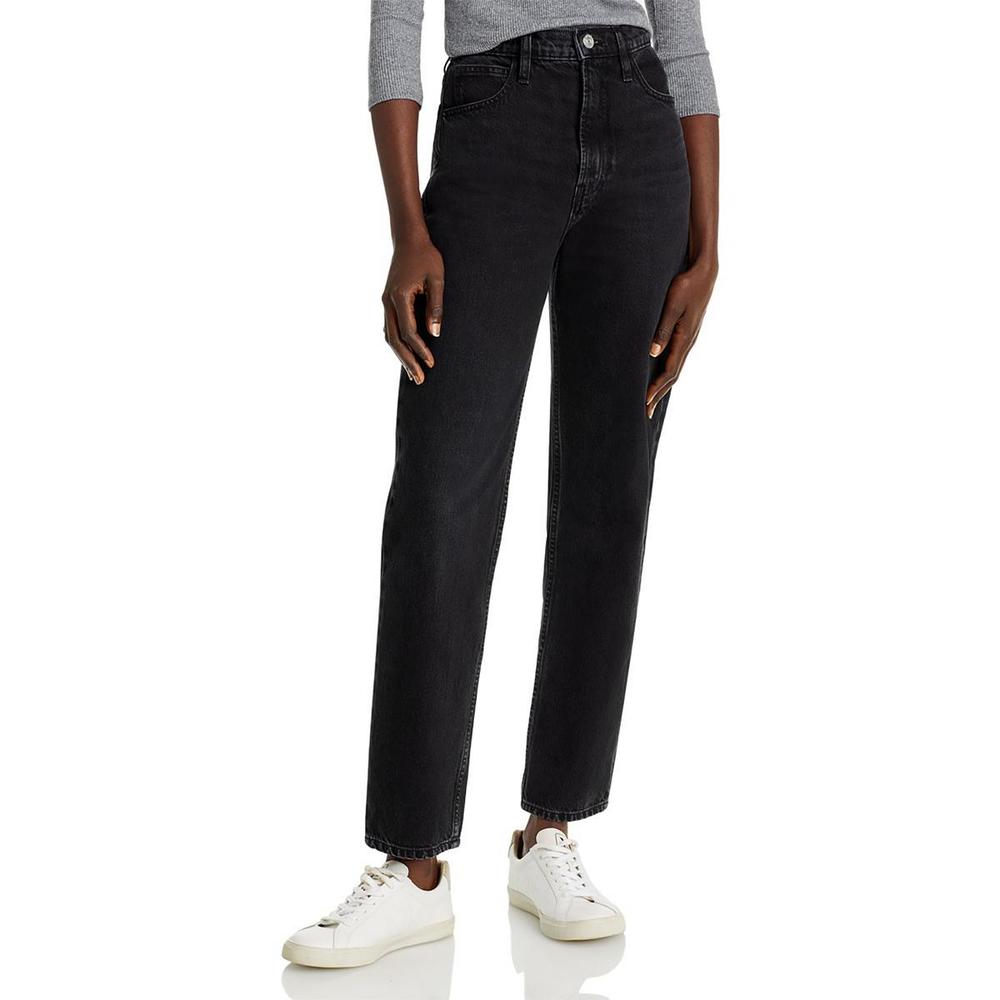 Frame USA Womens Straight Leg High-Rise High-Waist Jeans