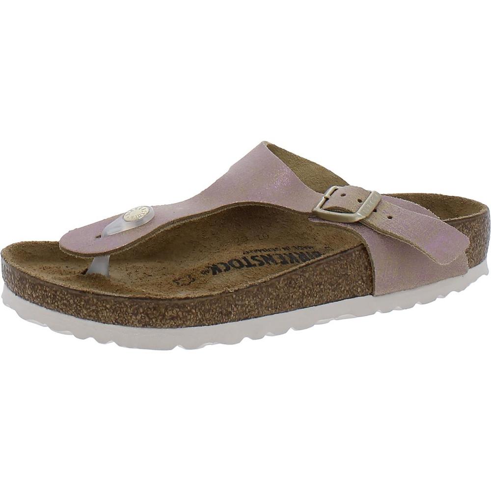 Birkenstock GIZEH Womens Leather Flat Footbed Sandals
