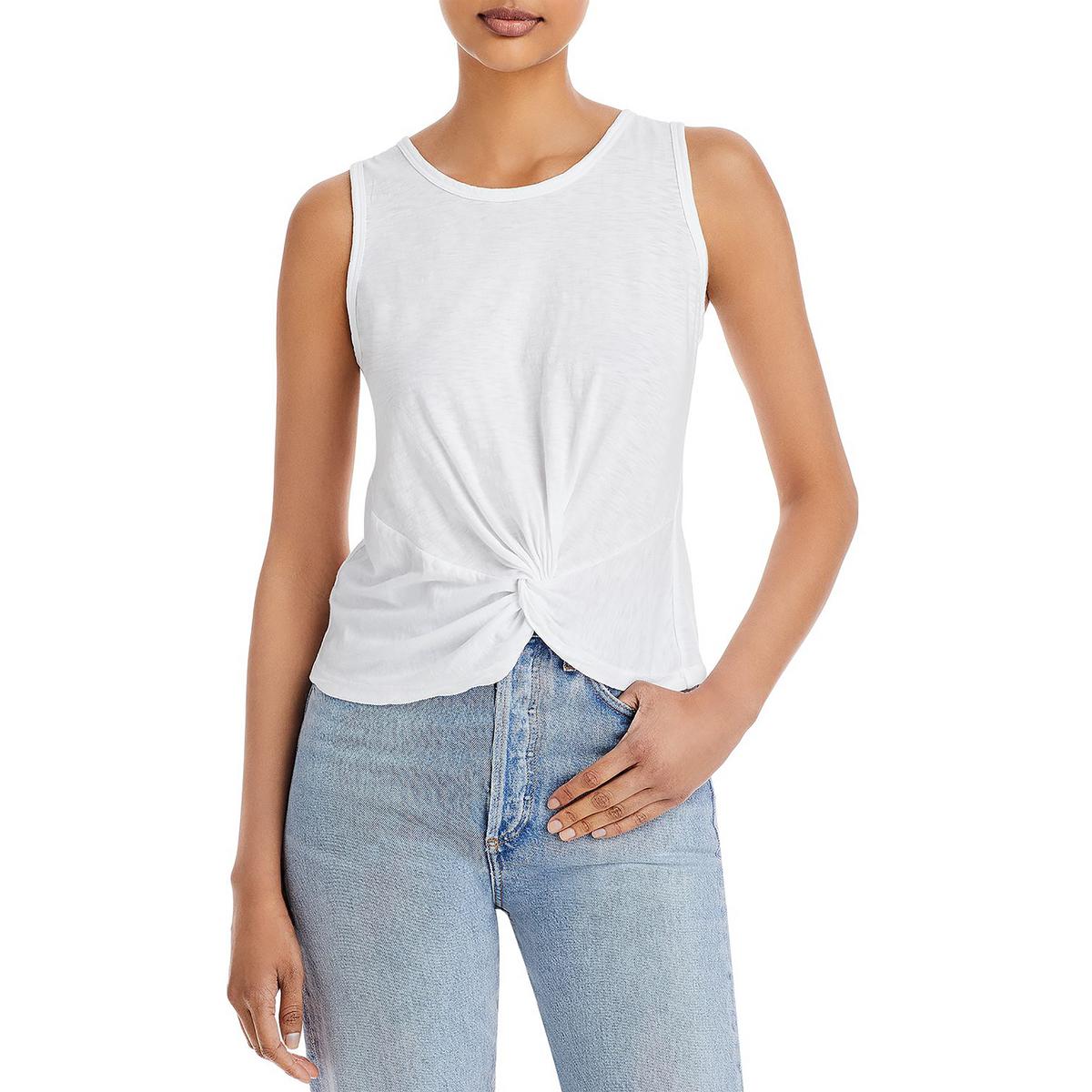 Sundry Womens Twisted Front Knit Tank Top