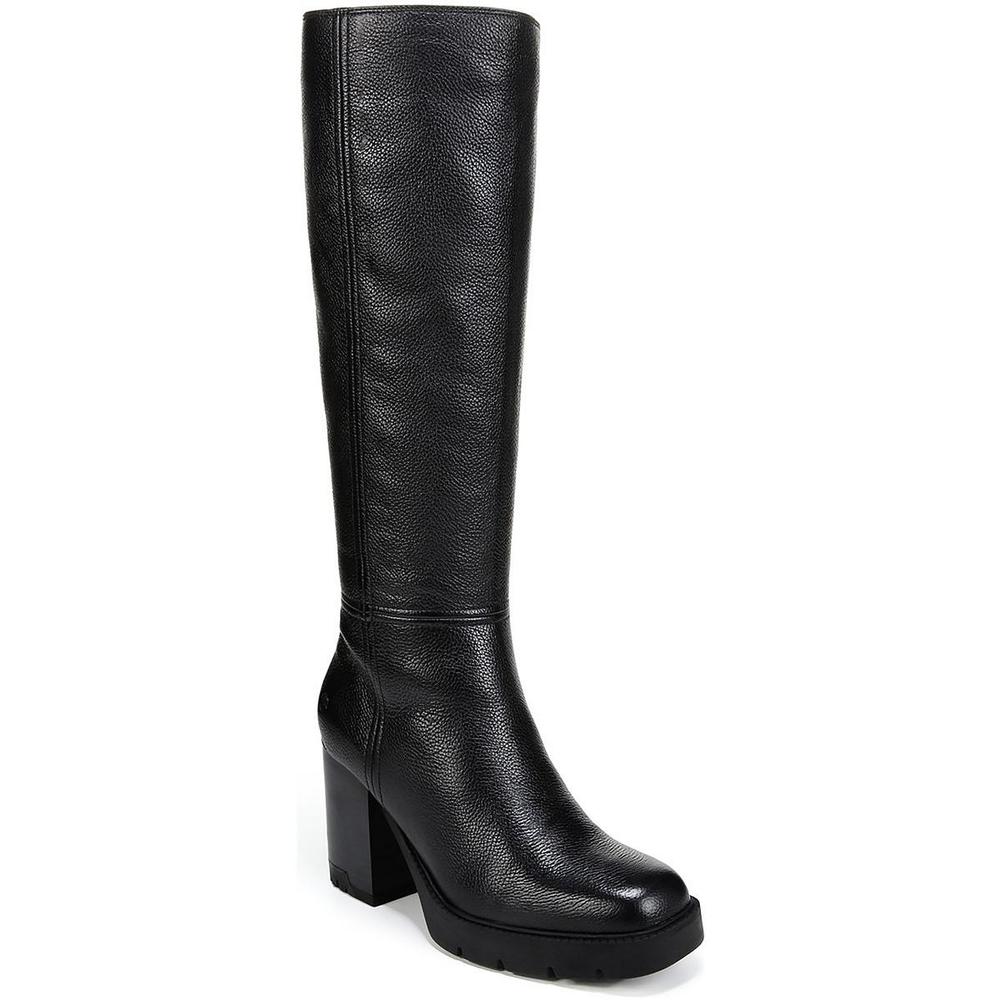 Naturalizer Willow Womens Leather Wide Calf Knee-High Boots