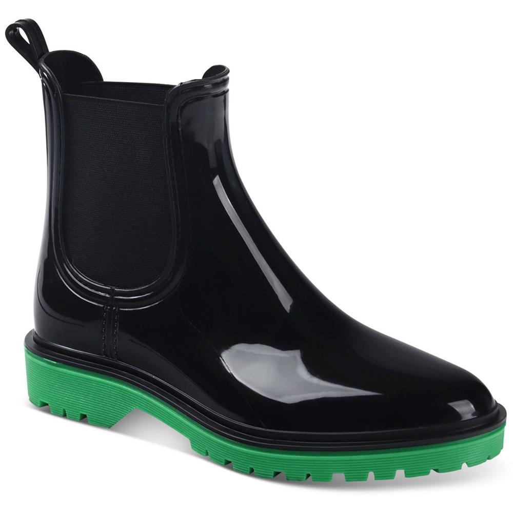 International Concepts Rylien Womens Patent Pull On Rain Boots