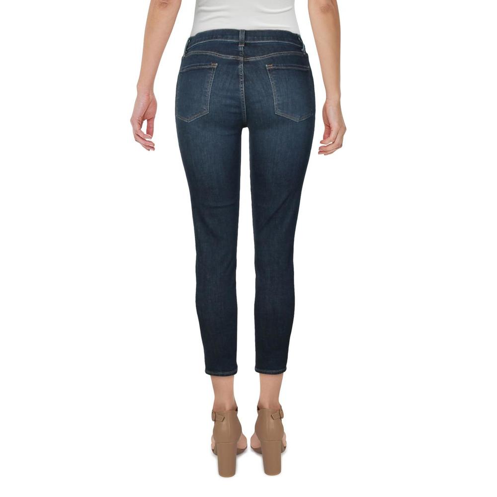 J Brand Womens Denim Whisker Wash Skinny Crop Jeans