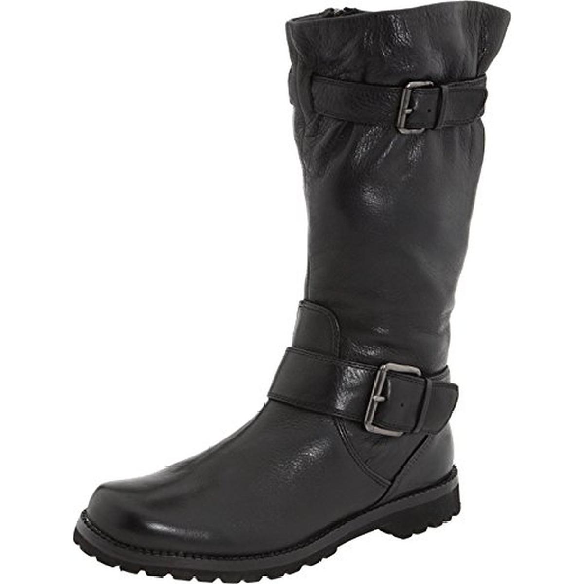 Gentle Souls Buckled Up  Womens Leather Mid-Calf Riding Boots