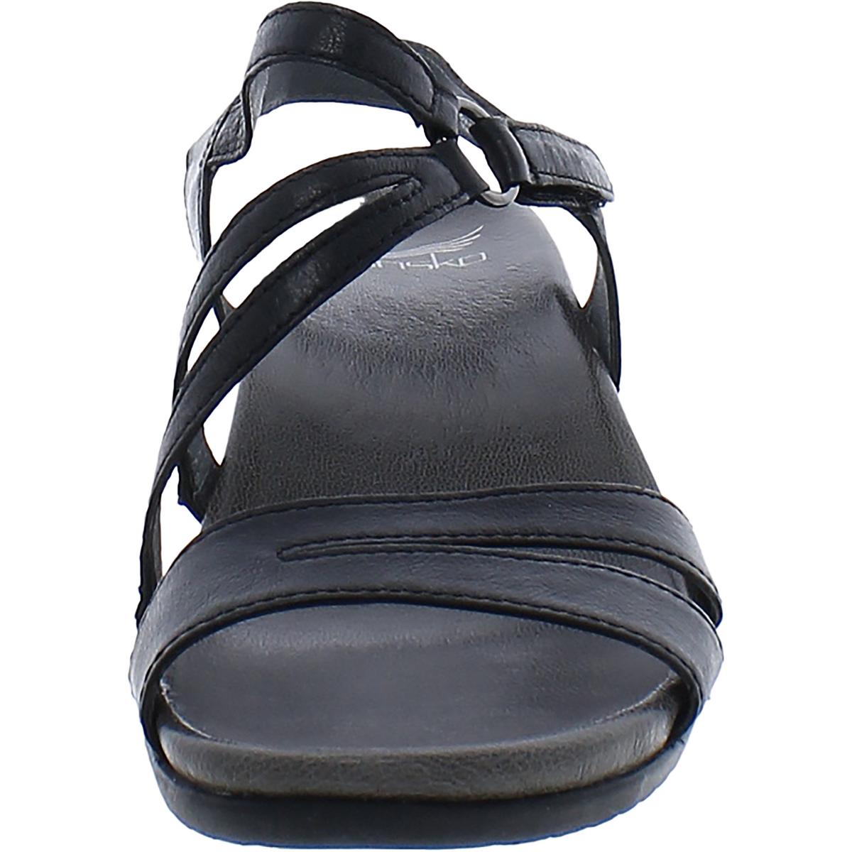 DANSKO Addyson Womens Leather Ankle Wedge Sandals
