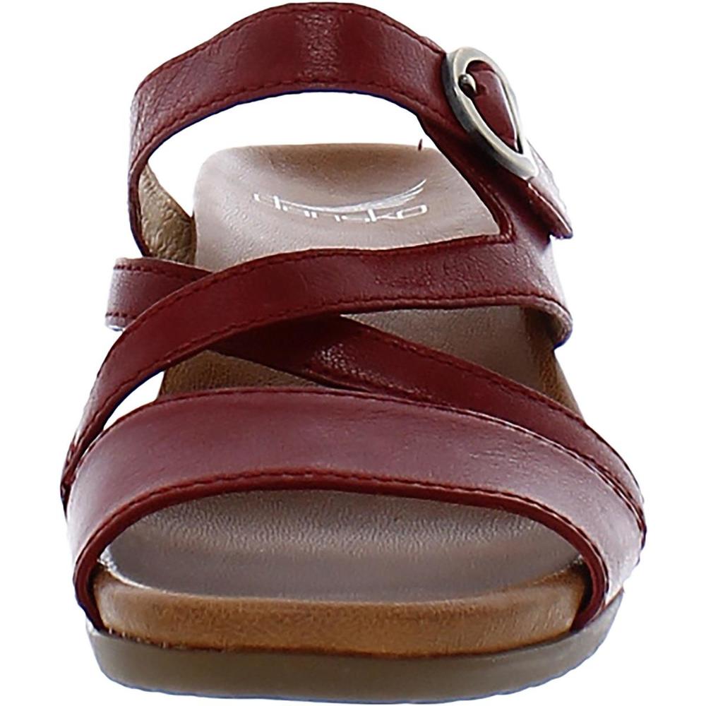 DANSKO Ana Womens Leather Slip On Wedge Sandals