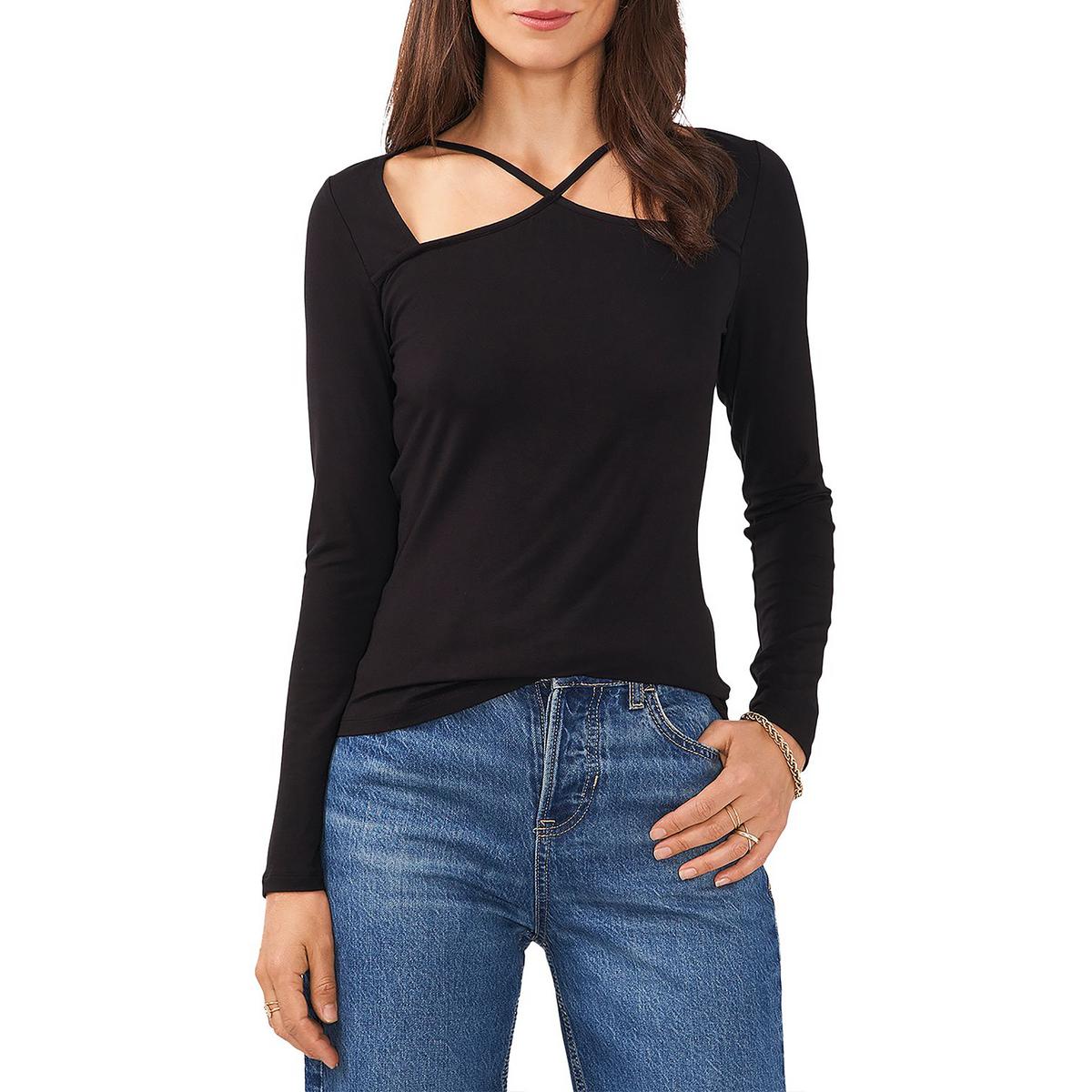 1.State Womens Halter Strappy Blouse
