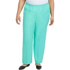 Alfred Dunner Plus Womens Comfort Waist Classic Fit Ankle Pants