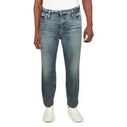 Silver Jeans Co. Mens Straight Leg Mid Rise Straight Leg Jeans