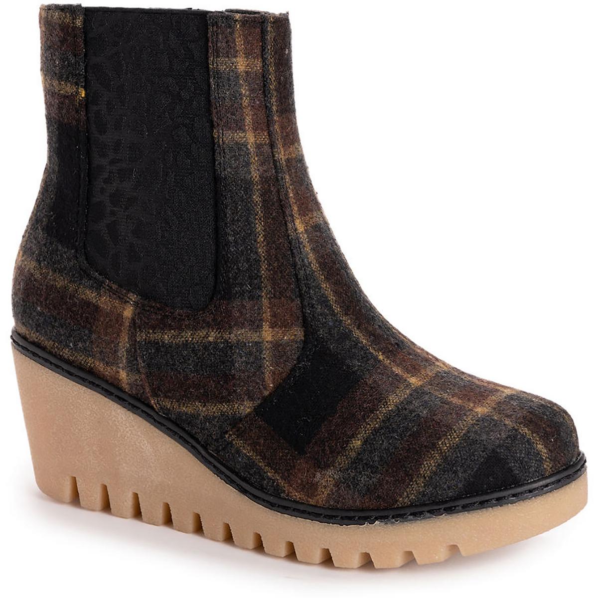 Muk Luks VERMONT ESSEX Womens Wedge Casual Wedge Boots