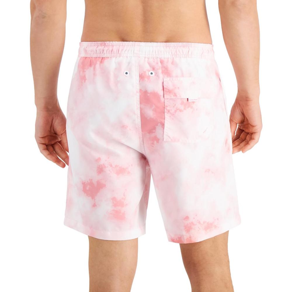 Calvin Klein Mens Volley Shorts Tie-Dye Swim Trunks