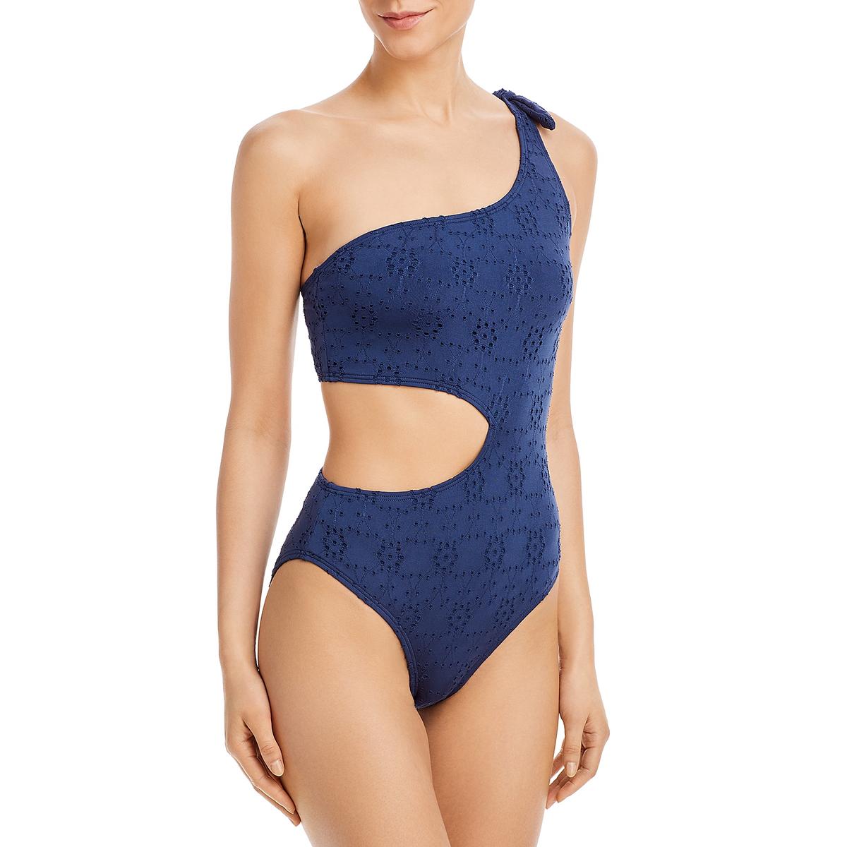 Aqua Swim Womens One-Shoulder Monokini One-Piece Swimsuit