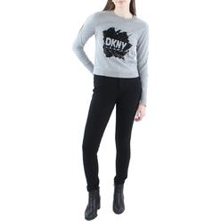 DKNY Womens Crewneck Cozy Sweatshirt