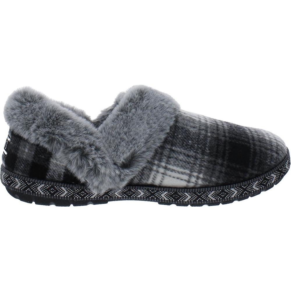 Skechers Too Cozy Womens Dog Print Casual Slip-On Slippers