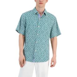 Tommy Bahama Mens Silk Printed Button-Down Shirt