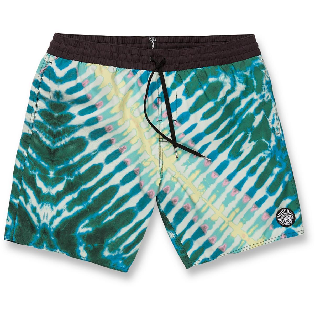 volcom Beach Bunch Mens Printed Board Shorts Swim Trunks