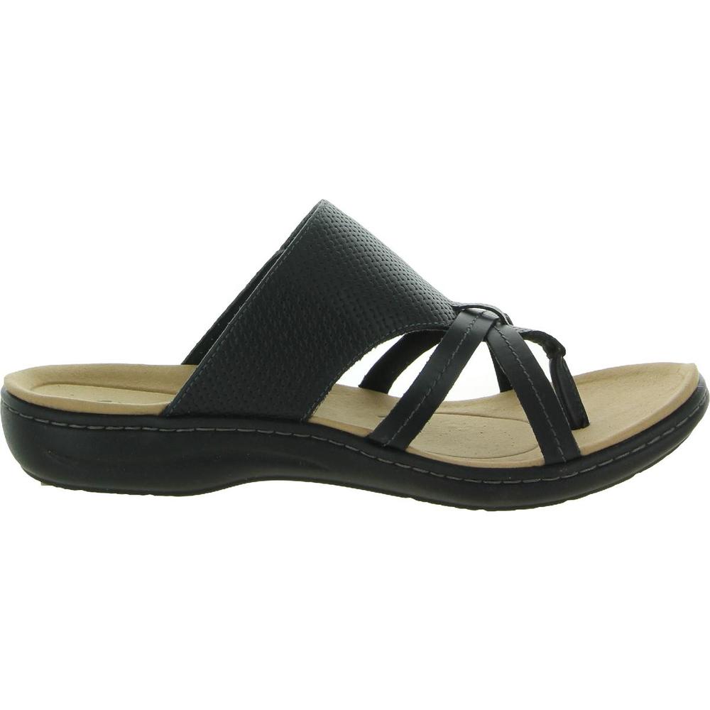 Clarks Laurieanne Edge Womens Leather Thong Slide Sandals