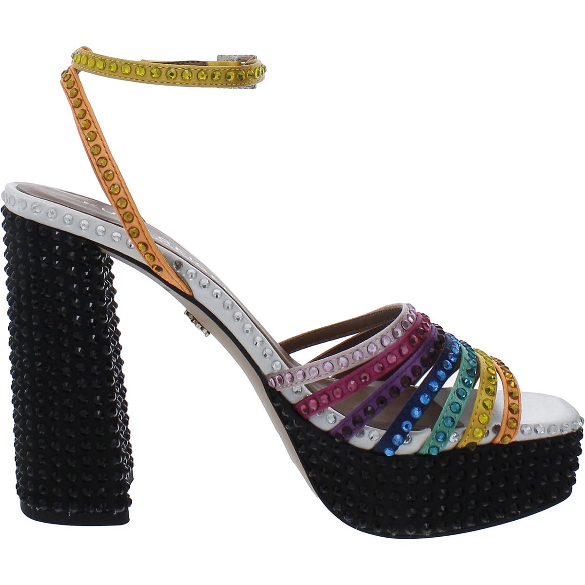Kurt Geiger London Womens Embellished Ankle Strap Platform Sandals