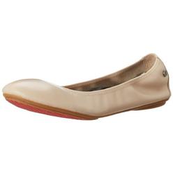 Hush Puppies Chaste Womens Leather Round Toe Ballet Flats