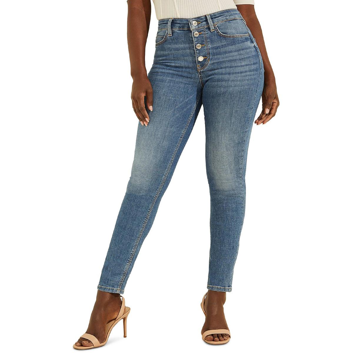 Guess Womens Denim Ankle Skinny Jeans