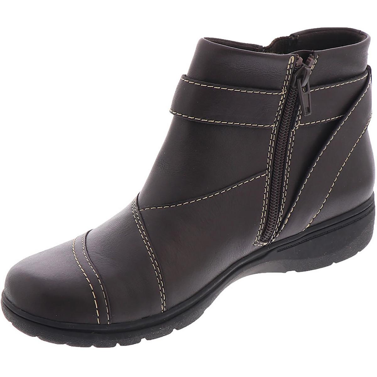 Clarks Carleigh Dalia Womens Leather Buckle Ankle Boots