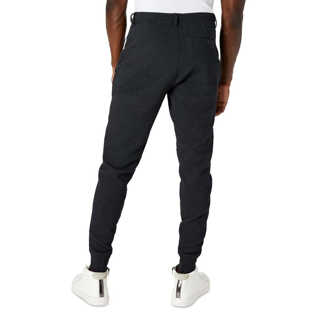 Kenneth Cole Mens Knit Twill Jogger Pants