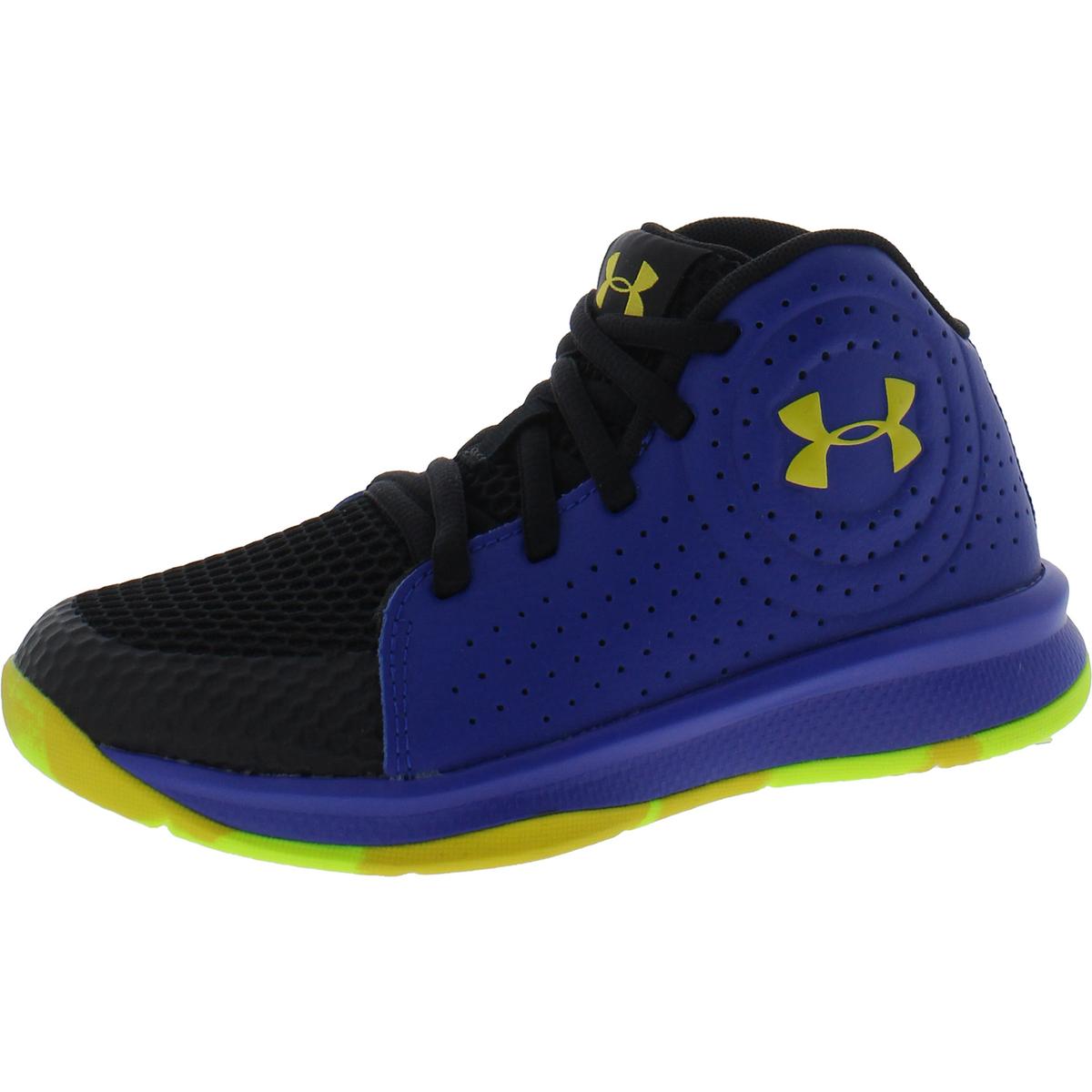 Under Armour UA PS Jet 2019 Boys Leather Gym Athletic and Training Shoes