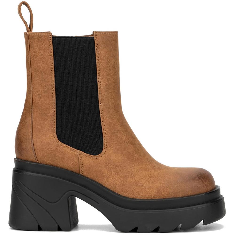 NYC TESSA Womens Round Toe Casual Ankle Boots