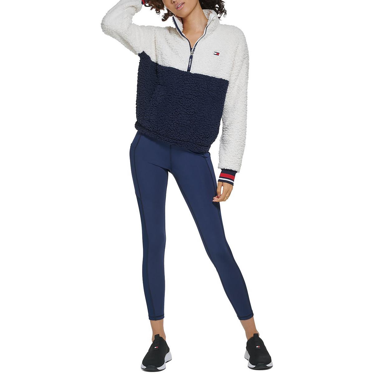 Tommy Hilfiger Sport Womens Fleece Pullover Athletic Jacket