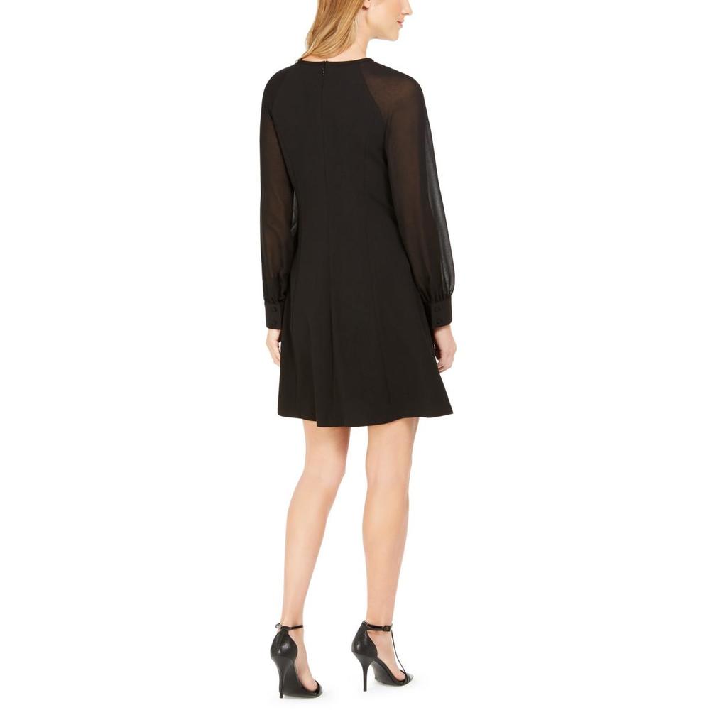 Calvin Klein Womens Illusion Knee-Length Wear to Work Dress