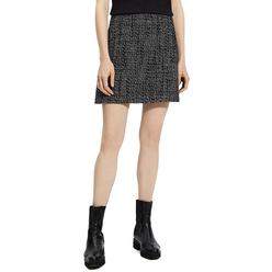 Theory Womens Mini Textured A-Line Skirt