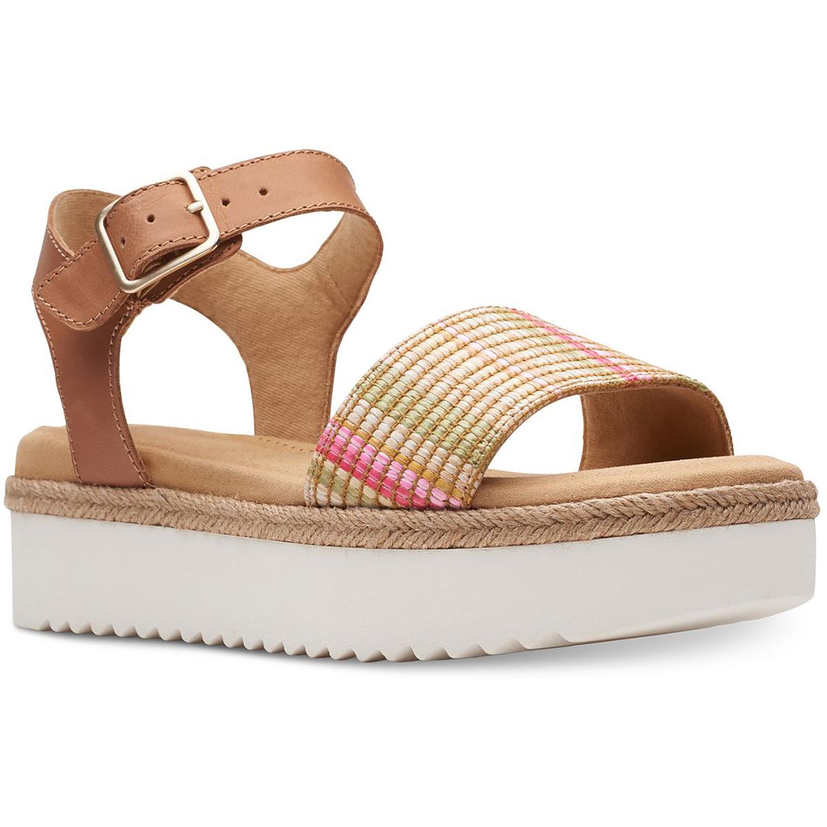Clarks Lana Shore Womens Leather Wedge Sandals