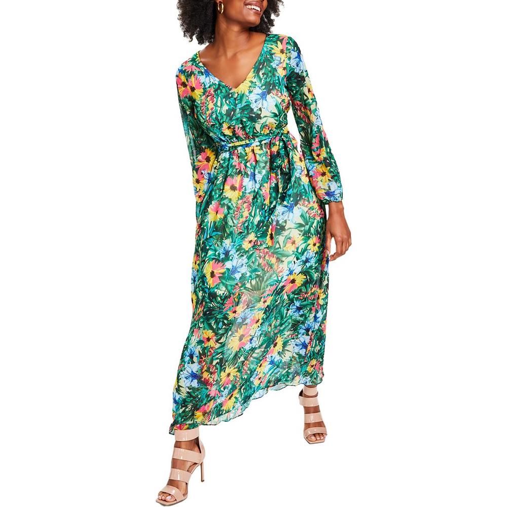 International Concepts Womens Floral Long Maxi Dress