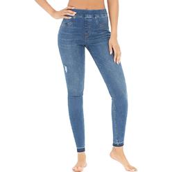 Spanx Womens Distressed Jeggings Skinny Jeans