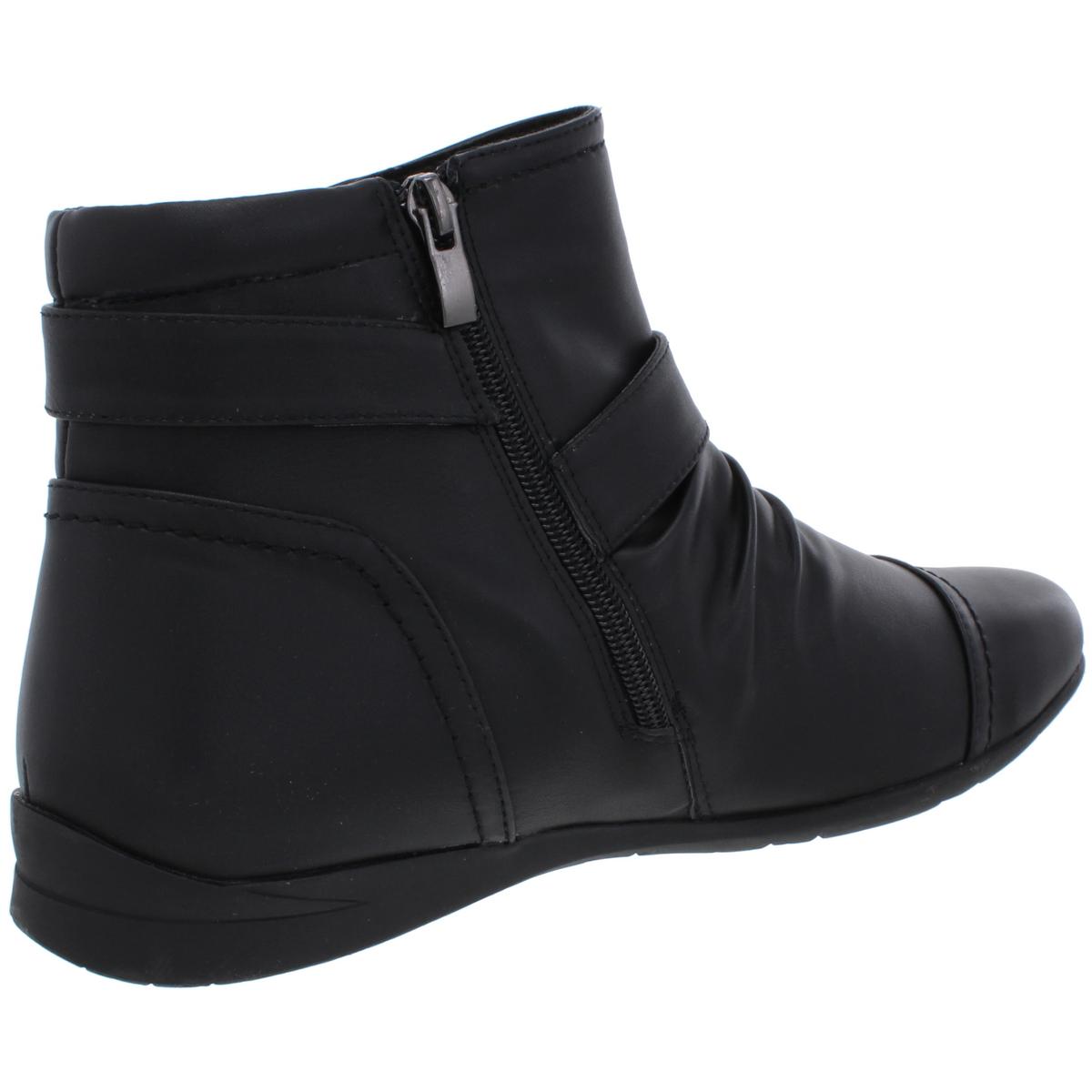 Wanderlust Mandy Womens Buckle Slouchy Ankle Boots
