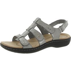 Clarks Womens Leather Comfort Wedge Sandals
