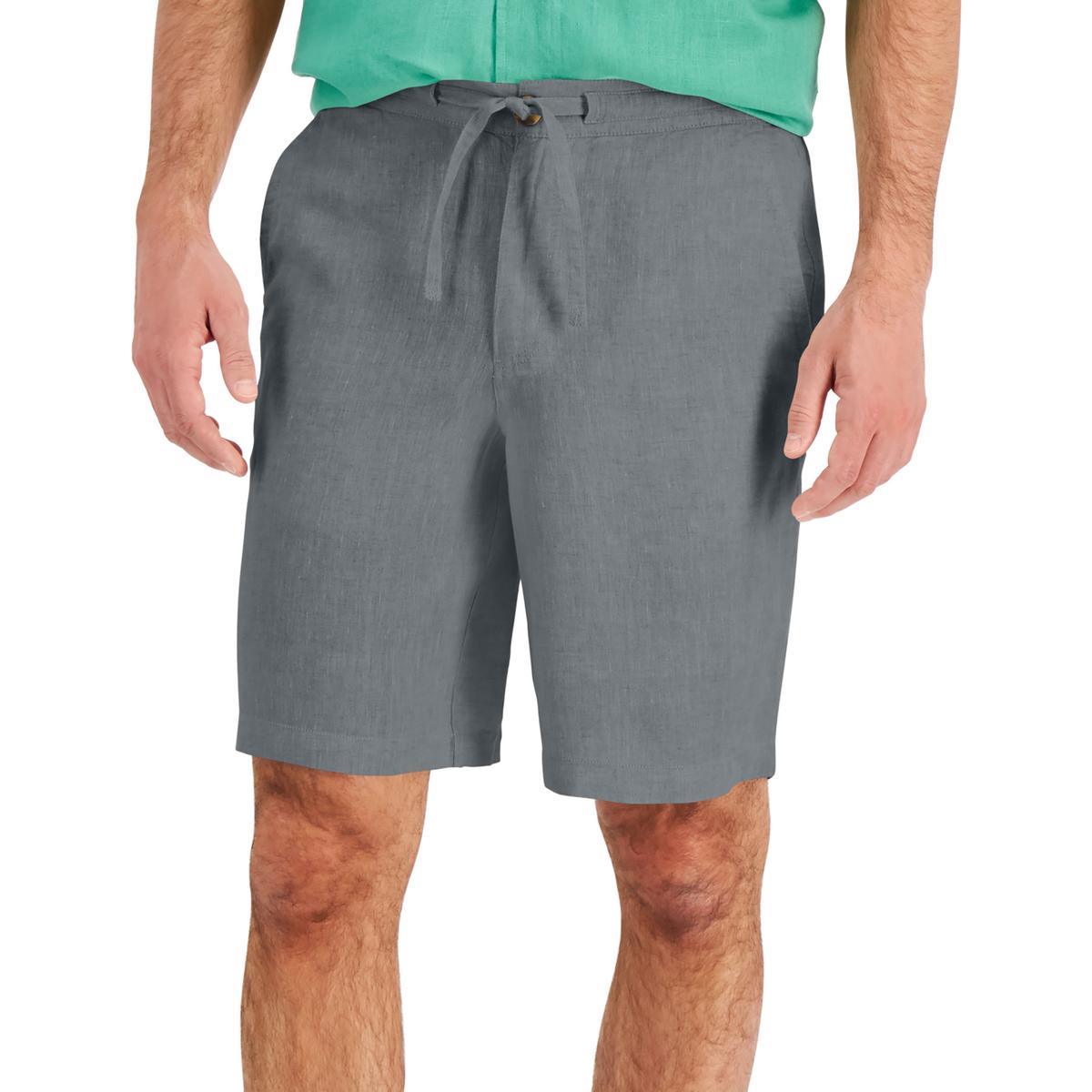 CLUB ROOM Mens Linen Drawstring Casual Shorts