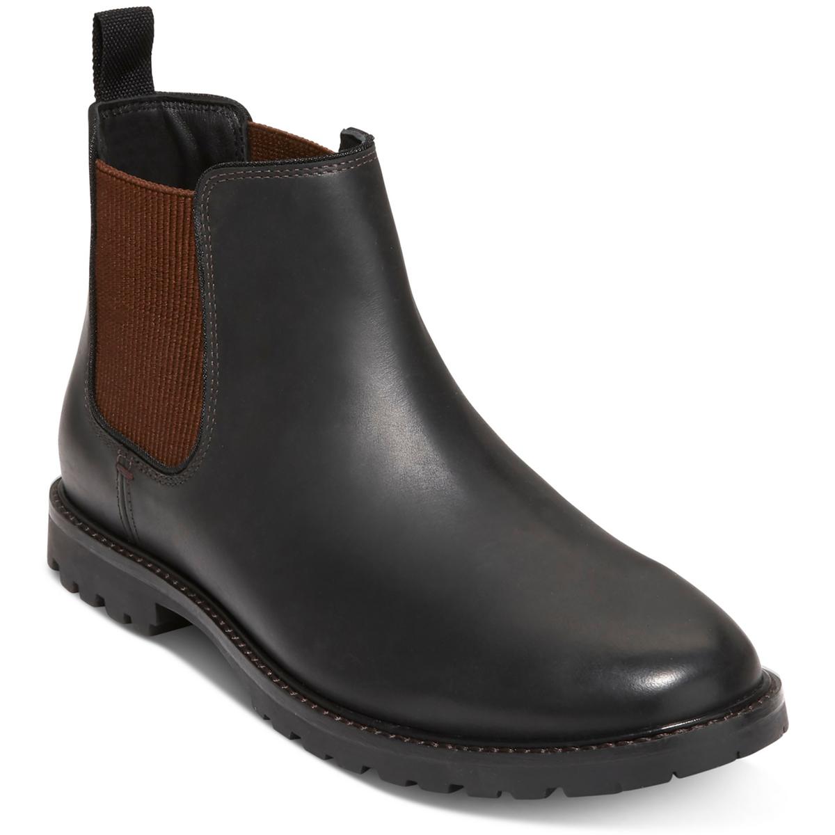Cole Haan Midland Lug Mens Leather Round Toe Chelsea Boots