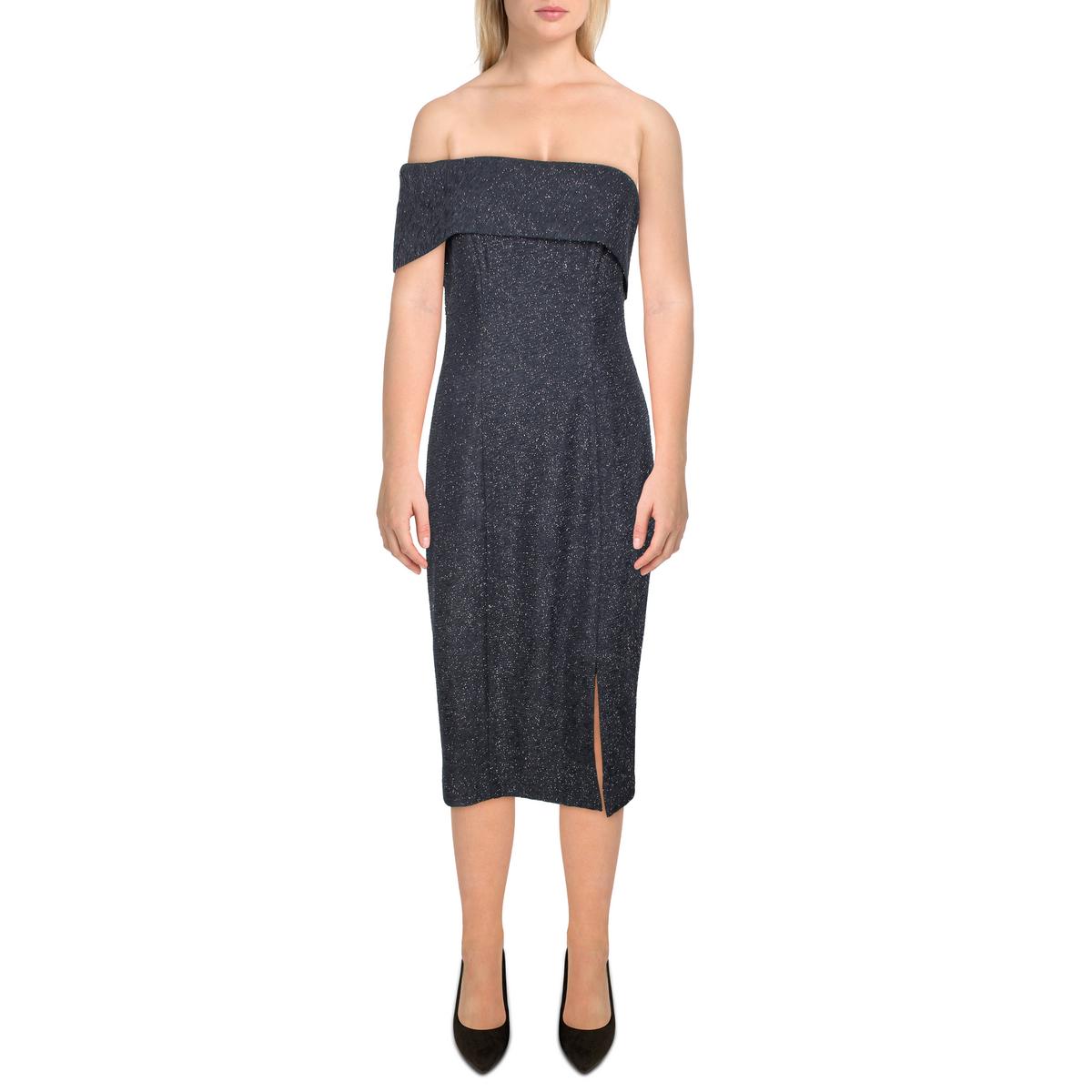 Eliza J Womens Glitter Mini Cocktail and Party Dress Eliza J Womens Glitter Mini Cocktail and Party Dress