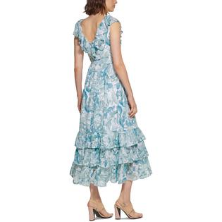 Calvin Klein Womens Chiffon Floral Maxi Dress Calvin Klein Womens Chiffon Floral Maxi Dress
