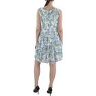 Connected Apparel Petites Womens Tiered Chiffon Fit & Flare Dress Connected Apparel Petites Womens Tiered Chiffon Fit & Flare Dress