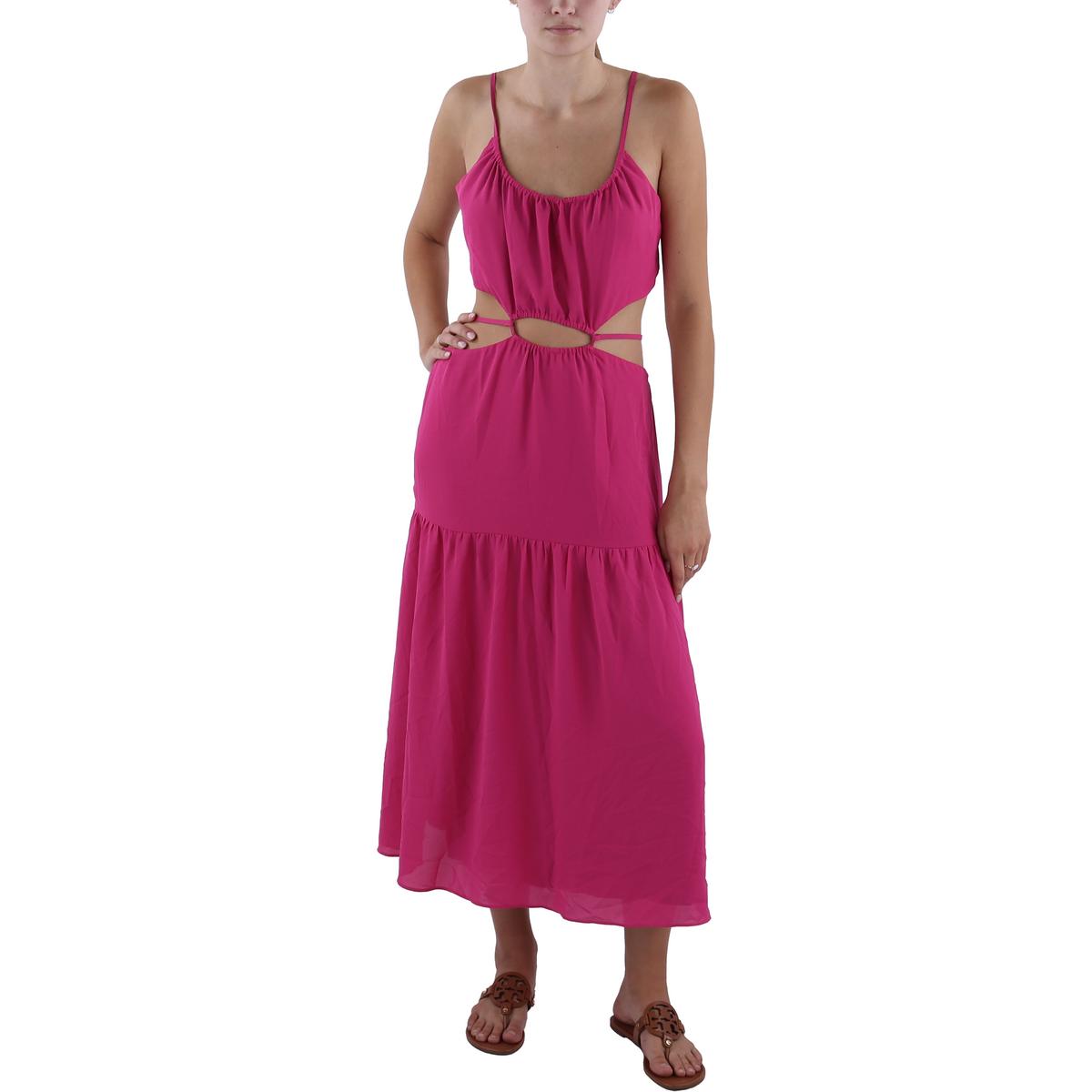 BCBG Womens Below Knee Cutout Midi Dress BCBG Womens Below Knee Cutout Midi Dress