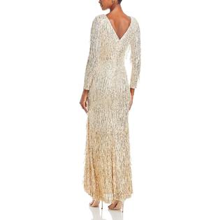 Eliza J Womens Fringe Mesh Evening Dress Eliza J Womens Fringe Mesh Evening Dress