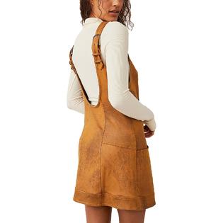 FREE PEOPLE Western Wind Womens Solid Faux Leather Mini Dress FREE PEOPLE Western Wind Womens Solid Faux Leather Mini Dress