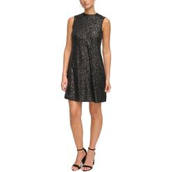 MSK Msk Womens Rhinestone Trim Shift Dress - Main Image