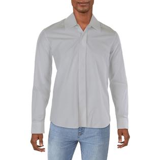 Alexander Mcqueen Mens Cotton Solid Button-Down Shirt Alexander Mcqueen Mens Cotton Solid Button-Down Shirt