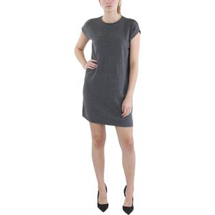 Eileen Fisher Womens Knit Heathered Shift Dress Eileen Fisher Womens Knit Heathered Shift Dress