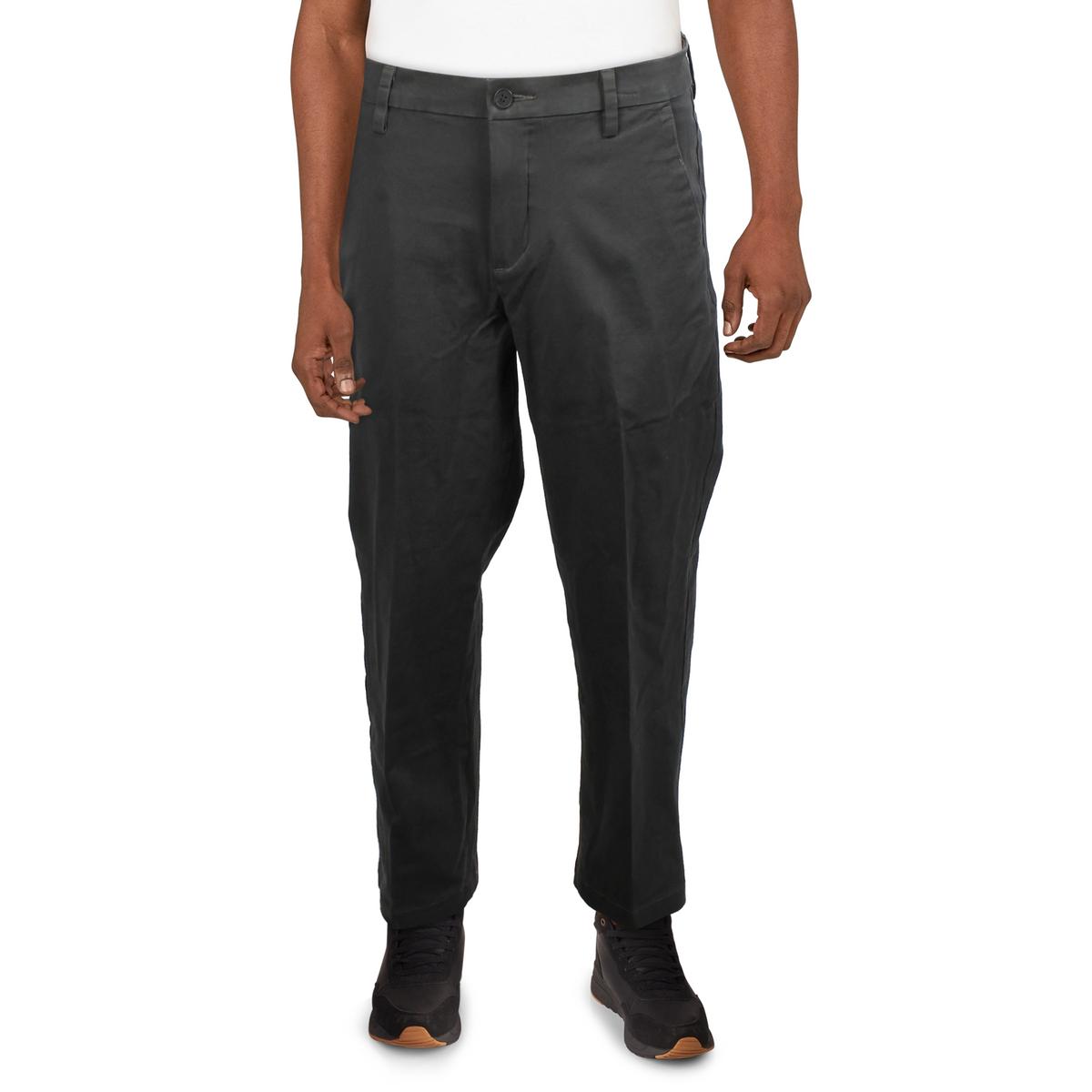 slim fit dress slacks Dockers Straight Fit Black Khaki Dress Pants