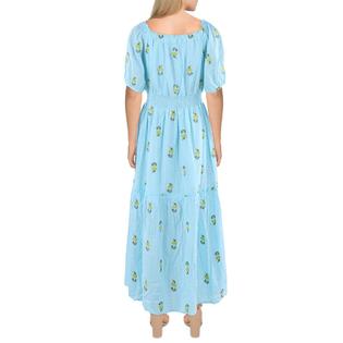 Betsey Johnson Riley Womens Embroidered Cotton Maxi Dress Betsey Johnson Riley Womens Embroidered Cotton Maxi Dress